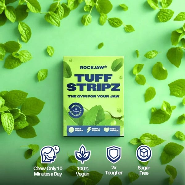 ROCKJAW® Tuff Stripz | Tough Chewing Gum for Beginners | NEW