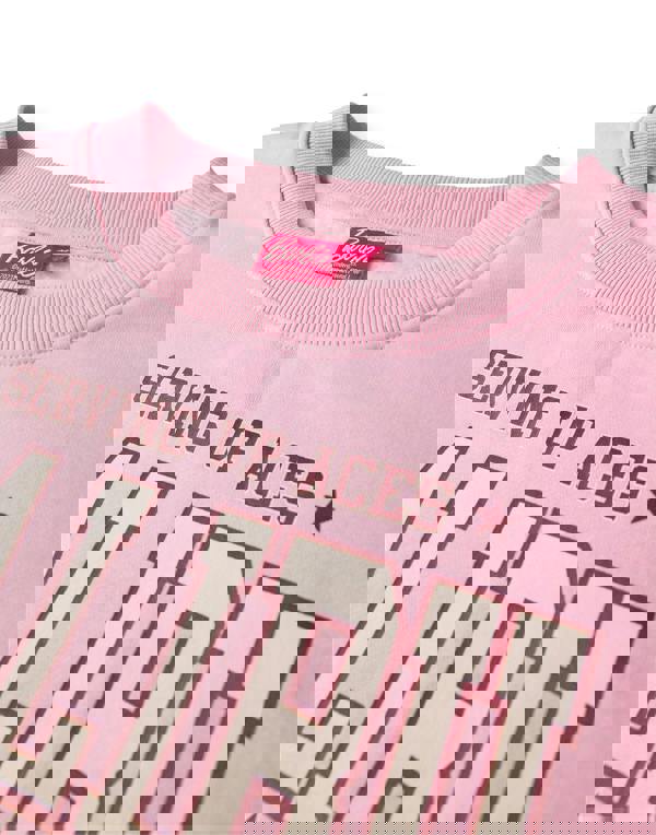 Barbie Womens Pink Malibu Club Sweatshirt