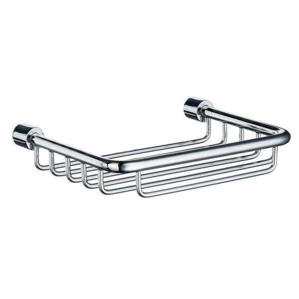 Polished chrome soap basket