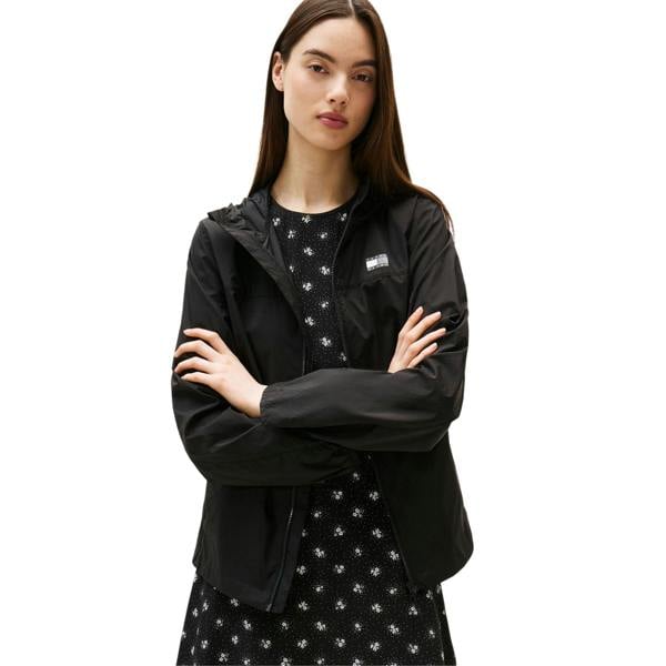 Tommy Jeans Womens/Ladies Logo Full Zip Hoodie - Black - 