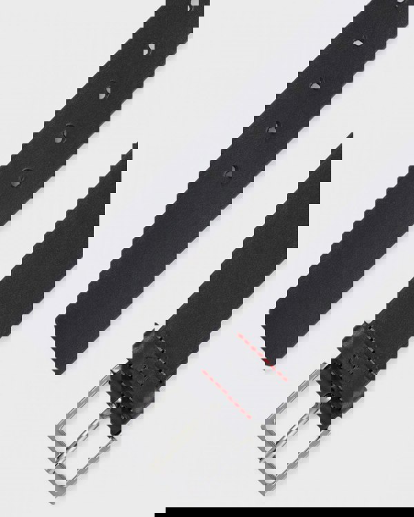 HUGO Giove Sz35 Mens Smooth Leather Belt NOS