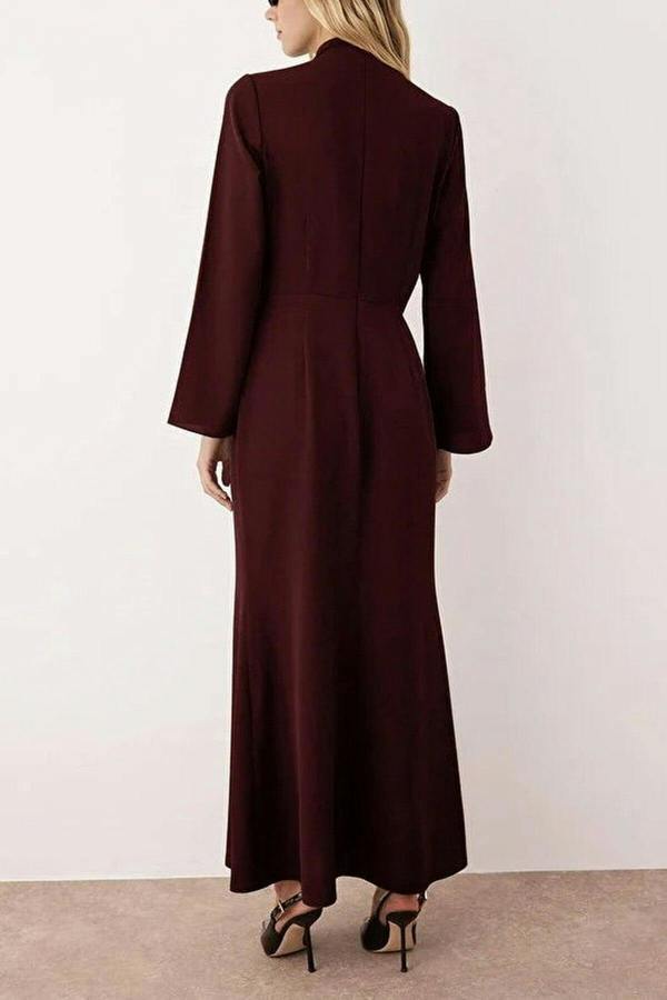 WOVCOR Drape Detail Woven Evening Dress
