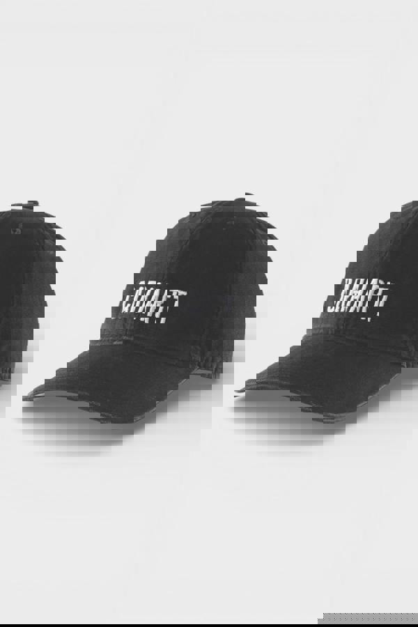 Carhartt Logo Cap Black White