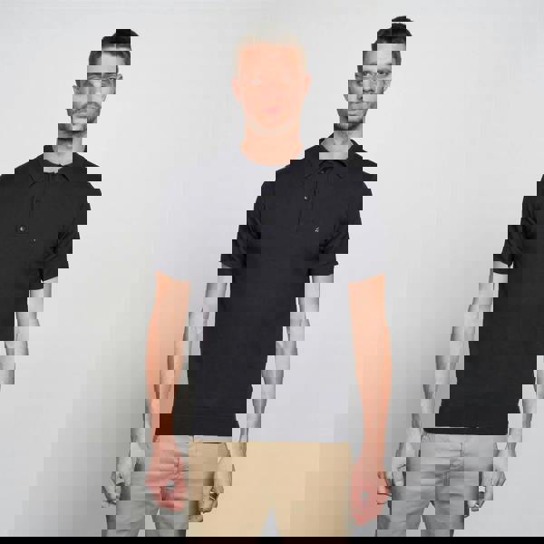 Gabicci V00GK04 Mens Jackson Knitted Polo Gabicci Vintage - NAVY