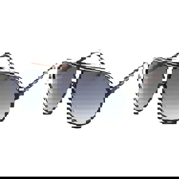 Carrera Grey Shaded Lens Red Detail Black Sunglasses One Size