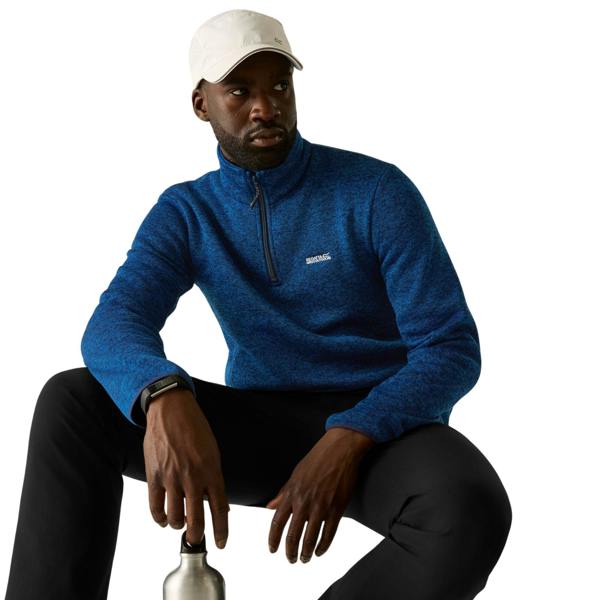 Regatta Mens Newhill Half Zip Fleece Top - Aviator Blue - 