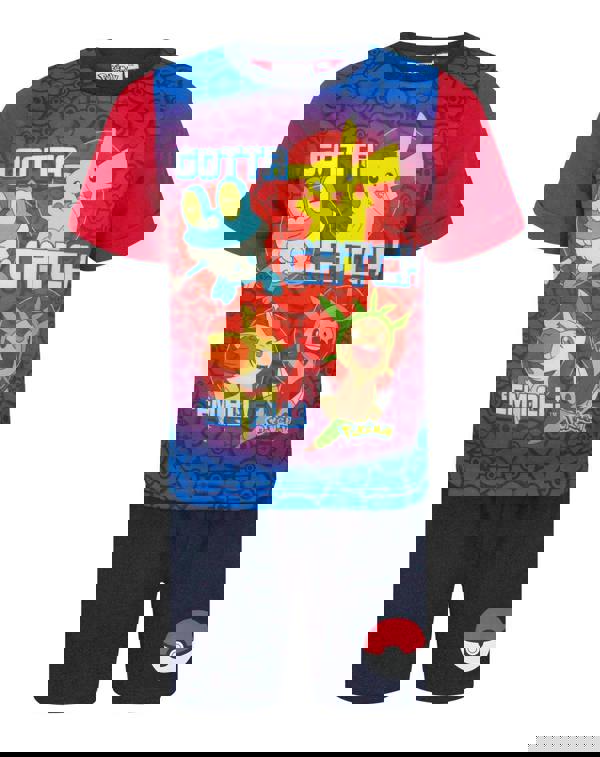 Pokemon Boys Multicoloured Short Sleeve Short Leg Pyjama Set