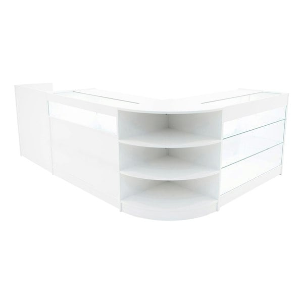 Monstershop Hyperion LED Shop Counter Set K1200, B1200, TB60 & LM60 - White