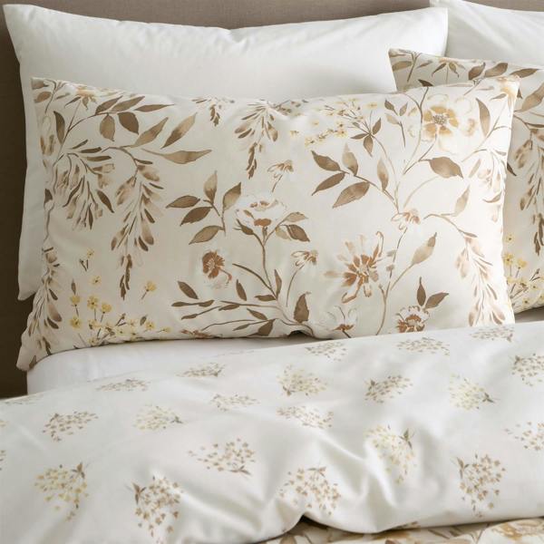 Isadora Floral Natural Duvet Cover Set