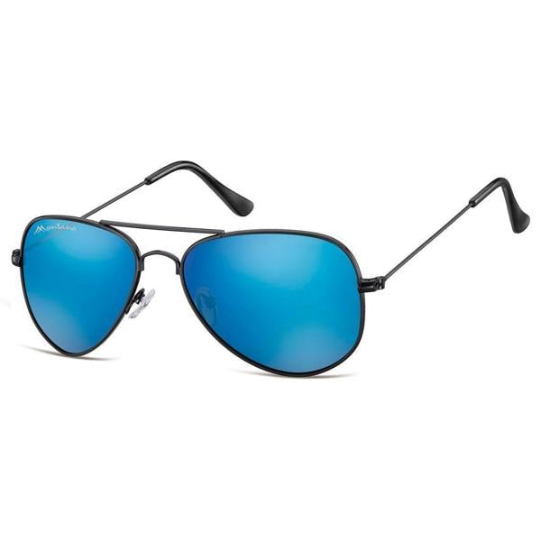 Montana Sunglasses MS94 F Matte Black Blue Revo Mirror