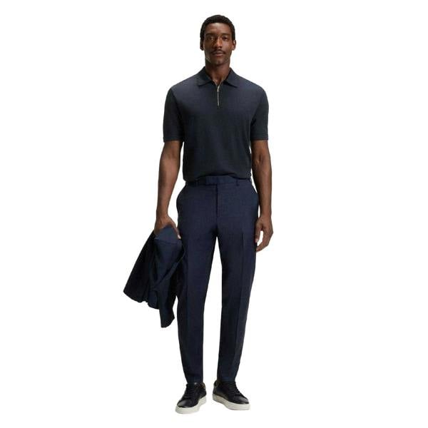 Boss Mens Paras 57 Polo Shirt - Dark Blue - 