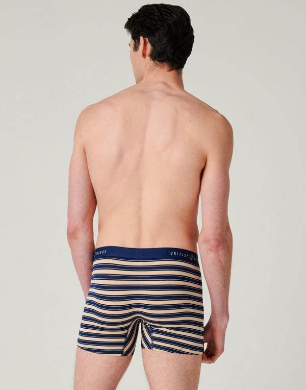 British Boxers Men's Bamboo Stretch Trunks – Coastal Stripe