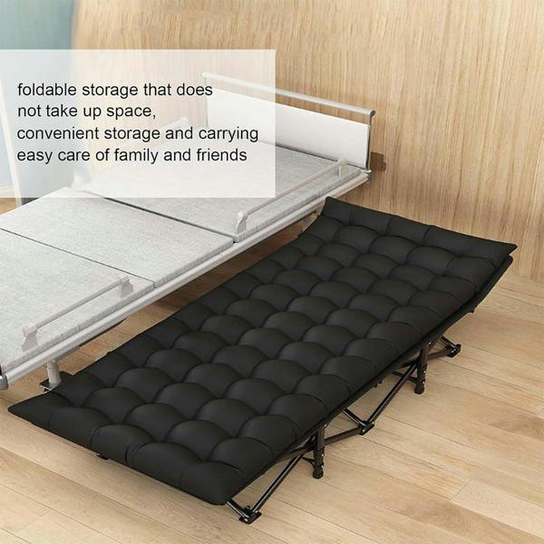 Havendro Heavy Duty Portable Camping Cot Folding Sleeping Bed With Soft Mattress