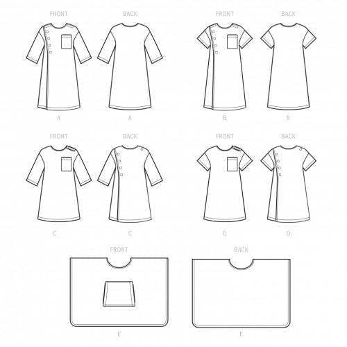 Simplicity Sewing Pattern 9490, Pyjamas, Robes for Women, Men, AA (XS-S-M) - Easy