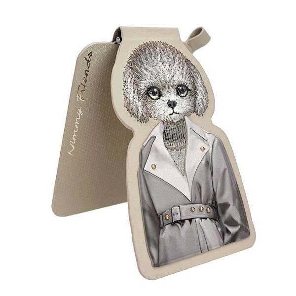 Nimmy Friends Nimmy Fashion & Cute Teddy Series Embroidery Magnetic Stand with MagSafe Brown - N-CXMC-ZJKT-14