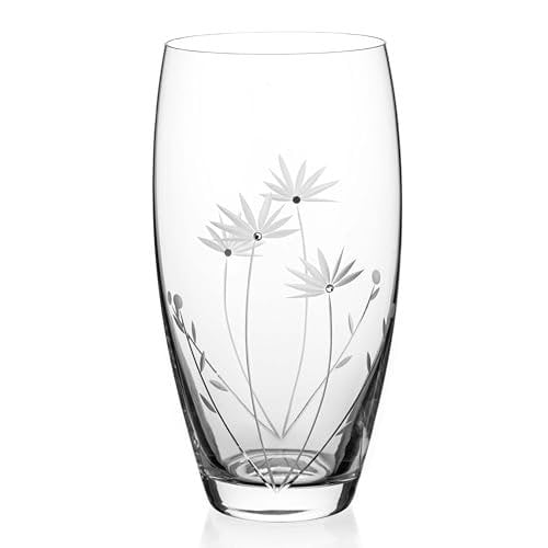 Swarovski "Bloom" Barrel Shaped Crystal Vase