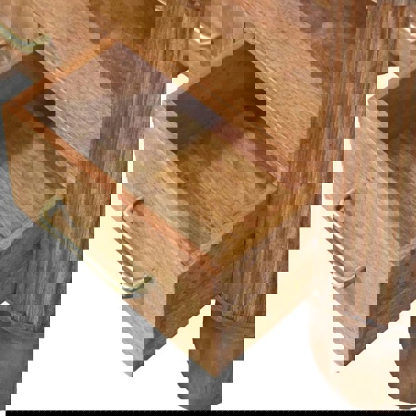 Artisan Furniture Solid Wood Briarwood Fluted Coffee Table