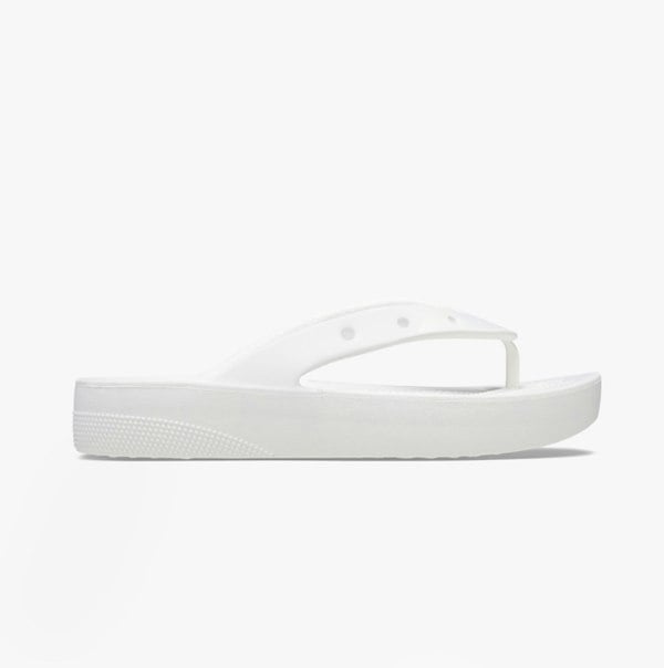 Crocs 207714-100 CLASSIC PLATFORM FLIP Womens Flip-Flops White
