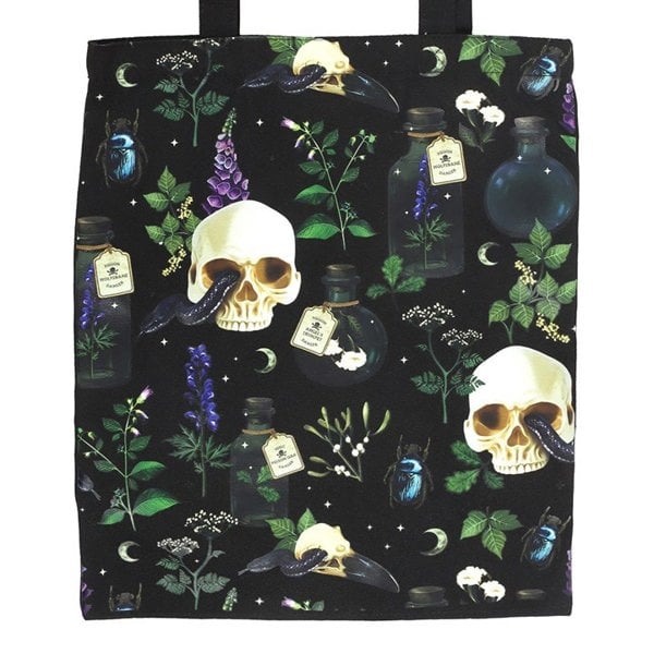 Serano Venom & Vines Print Polycotton Tote Bag