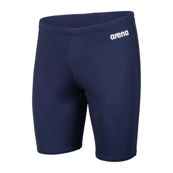 Arena Mens Solid Jammer Shorts - Navy/White - 