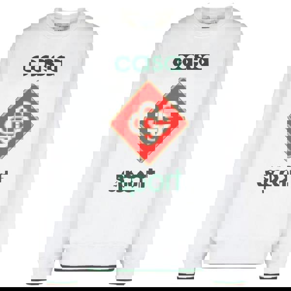 Casablanca Bold Casa Sport Logo White Sweatshirt