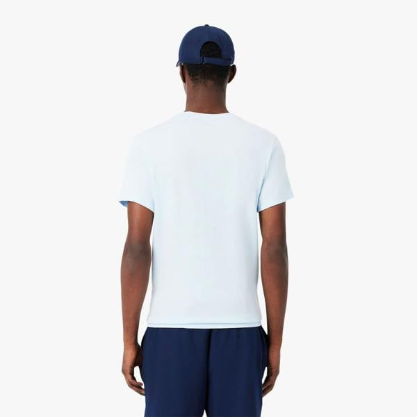 Lacoste Mens Logo Ultra Dry Sport T-Shirt - Blue - 