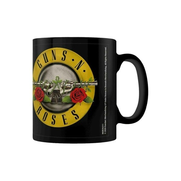 Guns N Roses Bullet Logo Mug - Black/Gold/Grey