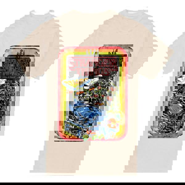 Stranger Things Mens Retro Sketch T-Shirt - Natural