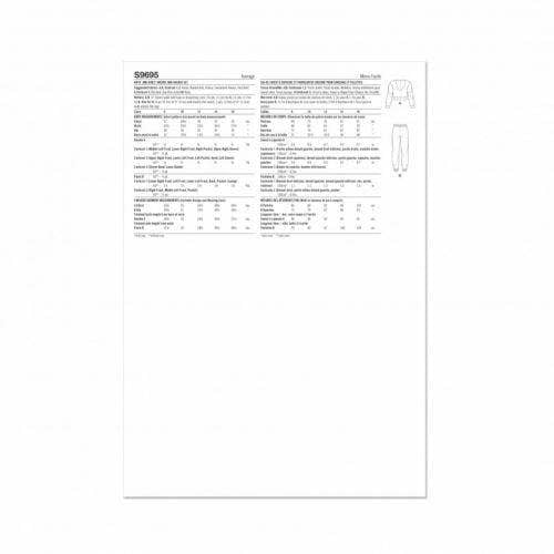 Simplicity Sewing Pattern 9695, Hoodies, Sweaters, Trousers for Kids, Teenagers, A (8-10-12-14-16) - Intermediate