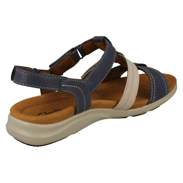 Clarks Ladies Clarks Contour Cushion Strappy Sandals Kitly Step