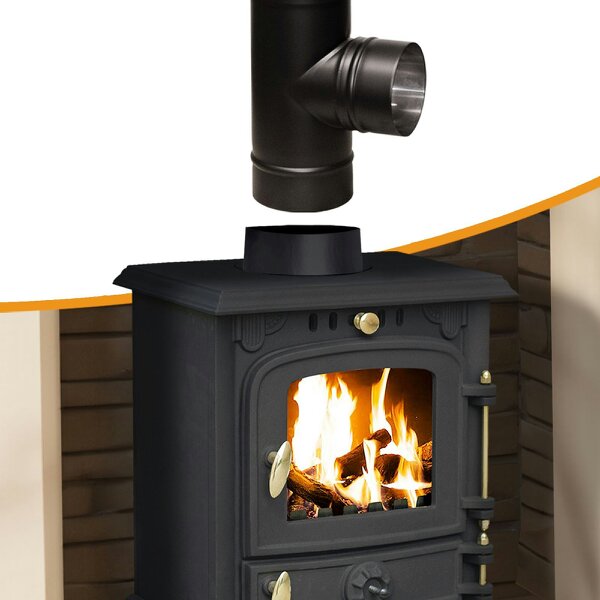  Royal Fire™ Flue Pipe 90 Degree Tee for 5" inch (125mm)