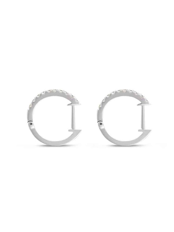 Gemdaia Diamond Hoop Earrings