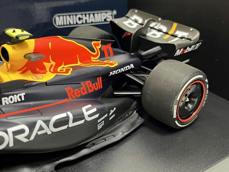 Minichamps Sergio Perez #11 Red Bull Racing RB19 Winner Saudi Arabian GP 2023 1:18 110230111