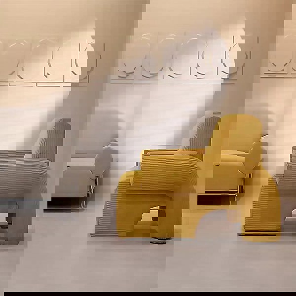 Giacinta 7-Shape Linen Armchair, Single Sofa-Rit Concept-Rit Concept