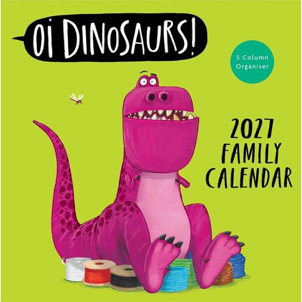 Oi Dinosaurs Family Planner 2027, Family Planners, Month To View, History & Literature, Gift