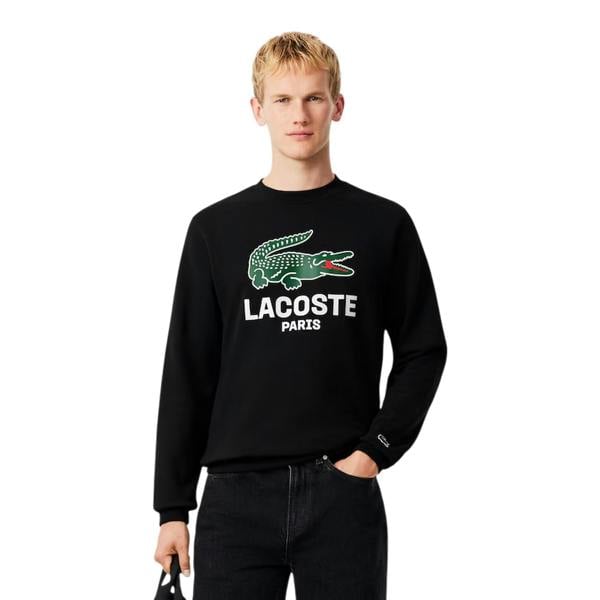 Lacoste Mens Cotton Sweatshirt - Black - 