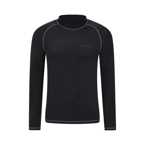 Mountain Warehouse Mens Long-Sleeved Rash Guard - Black - 