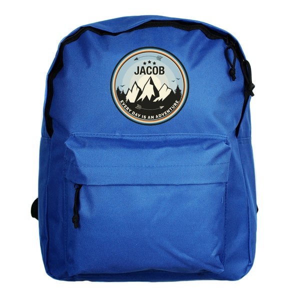 Personalised Memento Company Personalised Adventure Blue Backpack