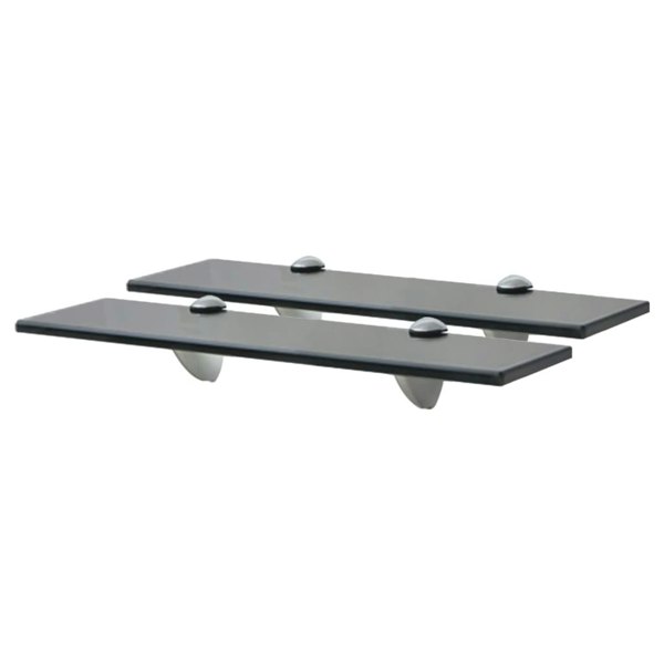 Berkfield Floating Shelves 2 pcs Glass 40x10 cm 8 mm