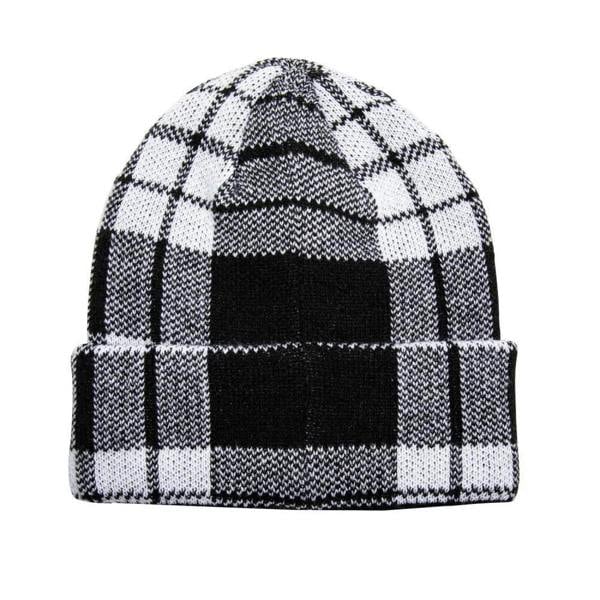 Santa Cruz Mono Dot Check Beanie Black White