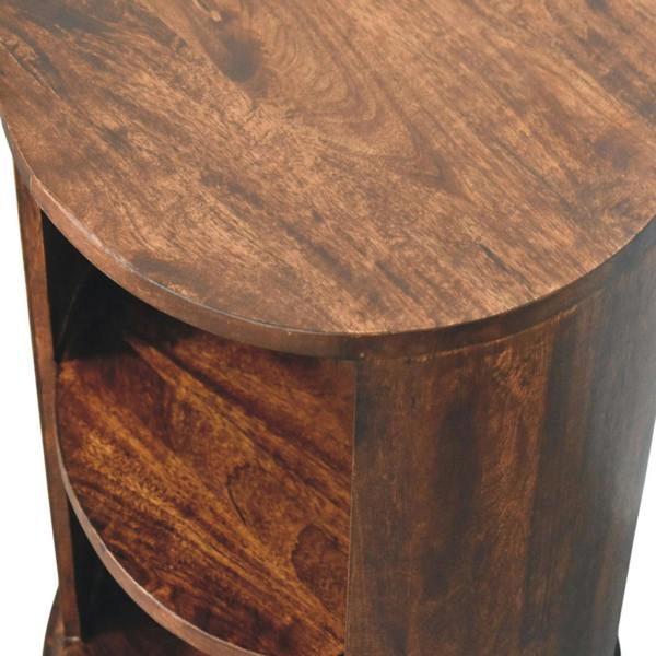 Artisan Furniture Artisan Solid Wood Ventura Side Table, 2 shelf