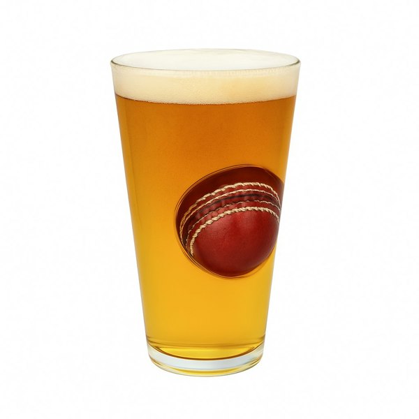 CRICKET-GIFTS Innings Ender ? Cricket Ball Pint Glass for Beer Lovers