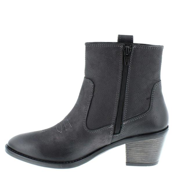 HX London Dakota Women's Leather Ankle Cowboy Boots