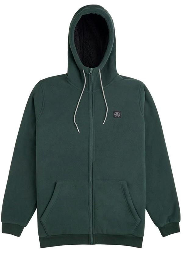 Vissla Eco-zy Polar Zip Hoodie Fleece - Evergreen - L