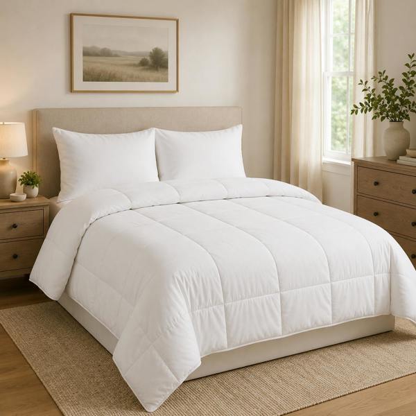 13.5 Tog Hollowfibre Duvet & 2 Hollowfibre Pillows