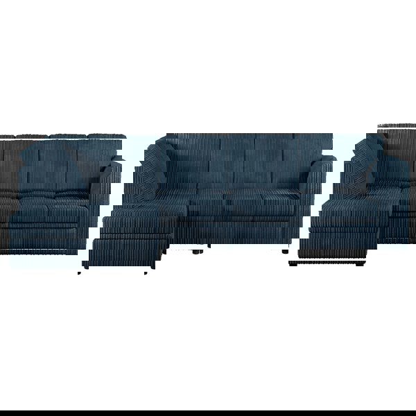 Furnishings For Less Luxor Full Cord Fabric 5 Seater Corner Sofa Full Back