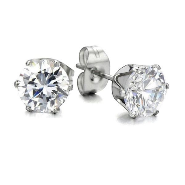 Aye Do Gifts 18th Birthday Cubic Zirconia Silver Earrings & Gold Balloons Mini Gift Hamper