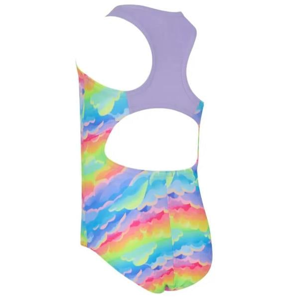 Zoggs Tots Girls Skydream Actionback Swimsuit - Multi/Lilac