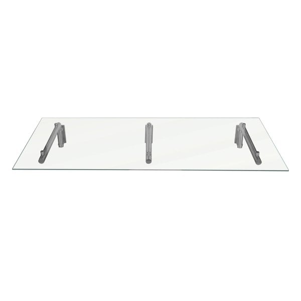 Monstershop Glass Door Canopy & Brackets - 180cm W x 80cm D
