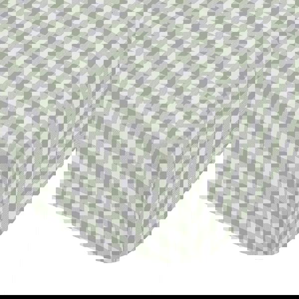 Catherine Lansfield Bamford Gingham Check Fitted Sheet Green